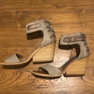 Miz Mooz leather wedge sandals. Worn once for a wedding. Size 39